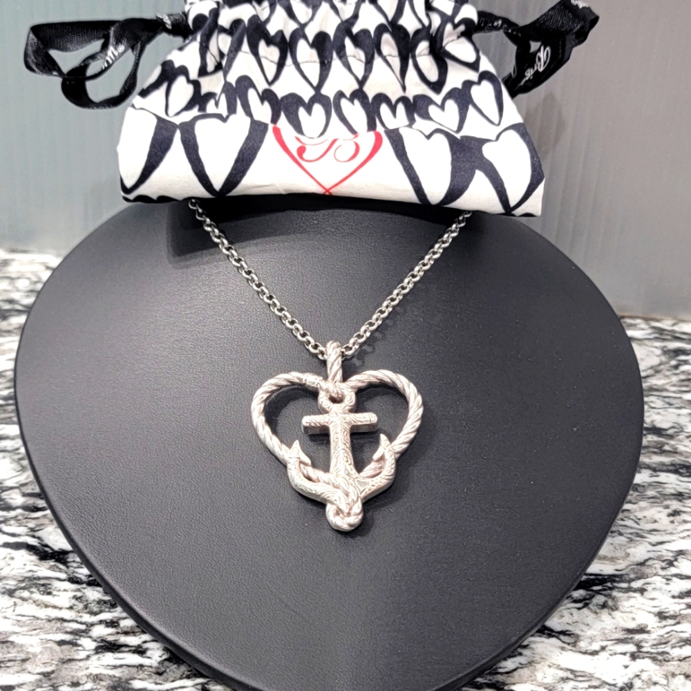 BRIGHTON RETIRED ANCHORED IN LOVE PENDENT NECKLACE NWT